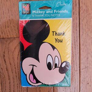 Vintage 1992 Mickey Mouse 'Thank You' Card by American Greetings Lot of 8